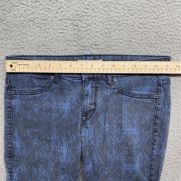 Rich & Skinny Jeans Womens 28 Blue Black Rockstar Skinny Leg Goth Academia Punk - Picture 7 of 14